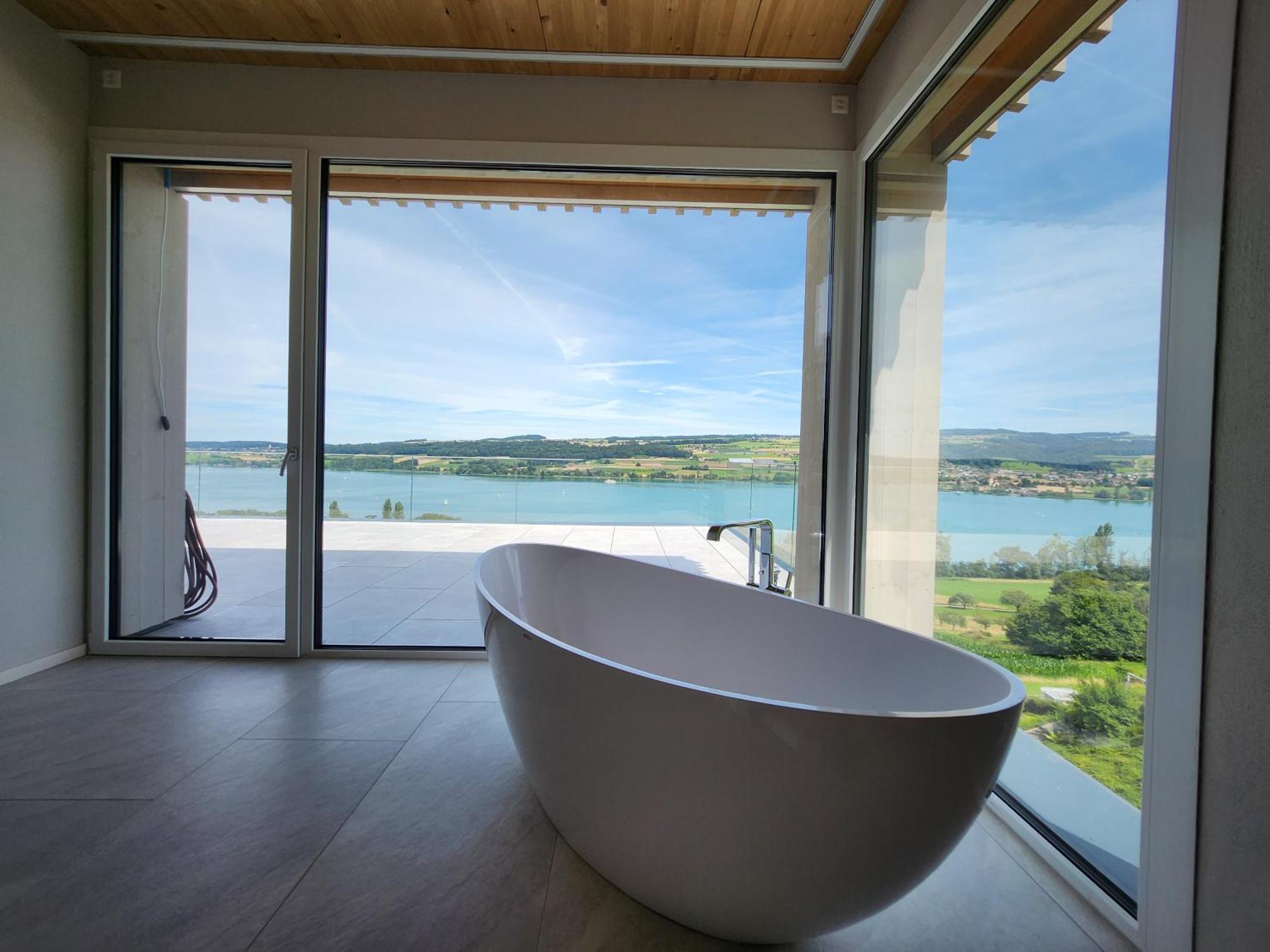 Lakeview Guest Rooms With Huge Rooftop Terrace Beinwil Экстерьер фото