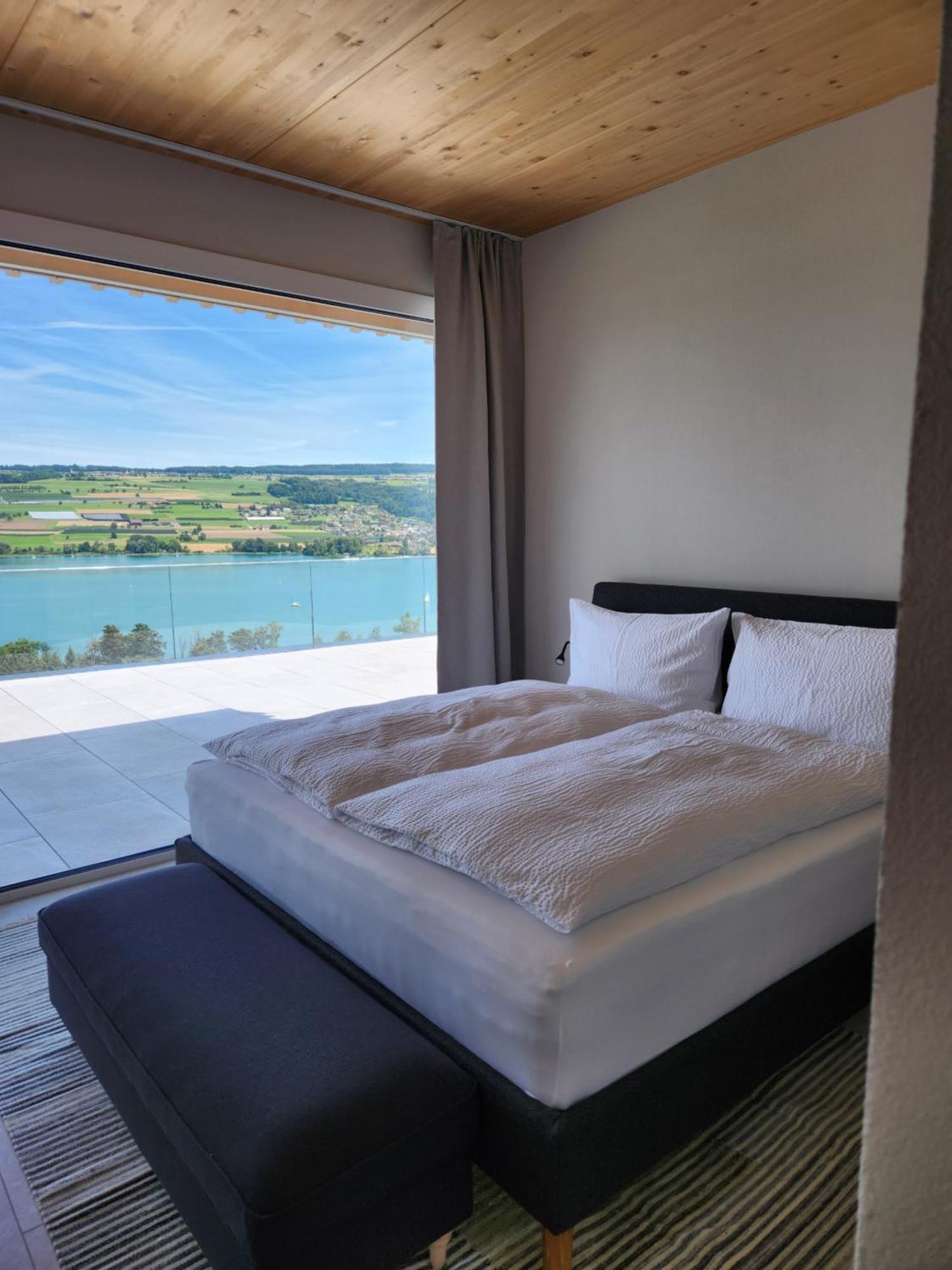 Lakeview Guest Rooms With Huge Rooftop Terrace Beinwil Экстерьер фото